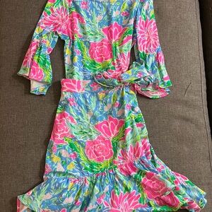 Lilly Pulitzer Blue Bunny  Dress Sz xs